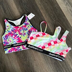 (25) NWT Justice Sport Bras
